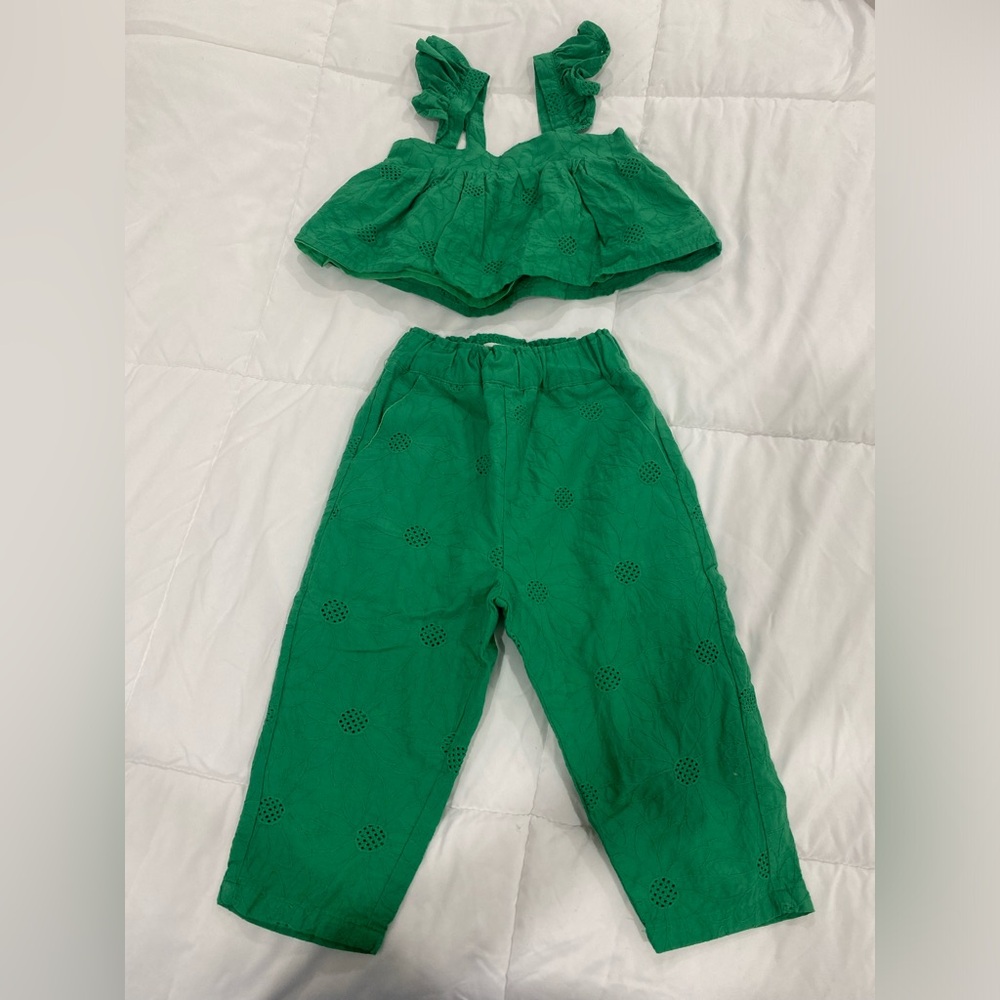 Kids Crop top pants set